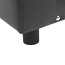 vidaXL sötétszürke plüss és műbőr kutyakanapé 81 x 43 x 31 cm