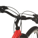 vidaXL 21 sebességes piros mountain bike 27,5 hüvelykes kerékkel 38 cm