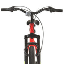 vidaXL 21 sebességes piros mountain bike 27,5 hüvelykes kerékkel 38 cm