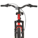 vidaXL 21 sebességes piros mountain bike 27,5 hüvelykes kerékkel 42 cm