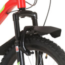 vidaXL 21 sebességes piros mountain bike 26 hüvelykes kerékkel 42 cm