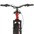 vidaXL 21 sebességes piros mountain bike 26 hüvelykes kerékkel 42 cm