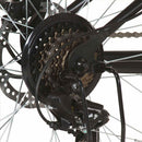 vidaXL 21 sebességes fekete mountain bike 26 hüvelykes kerékkel 46 cm