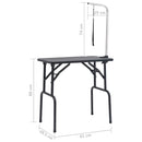 vidaXL állítható kutyakozmetikai asztal 1 hurokkal