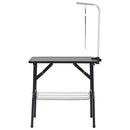 vidaXL állítható kutyakozmetikai asztal 1 hurokkal és kosárral