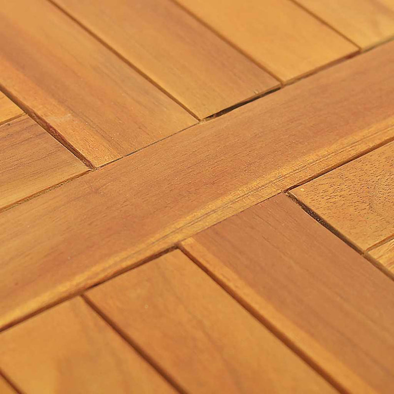 vidaXL kerek tömör tíkfa asztallap 2,5 cm 50 cm