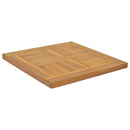 vidaXL négyzet alakú tömör tíkfa asztallap 40 x 40 x 2,5 cm