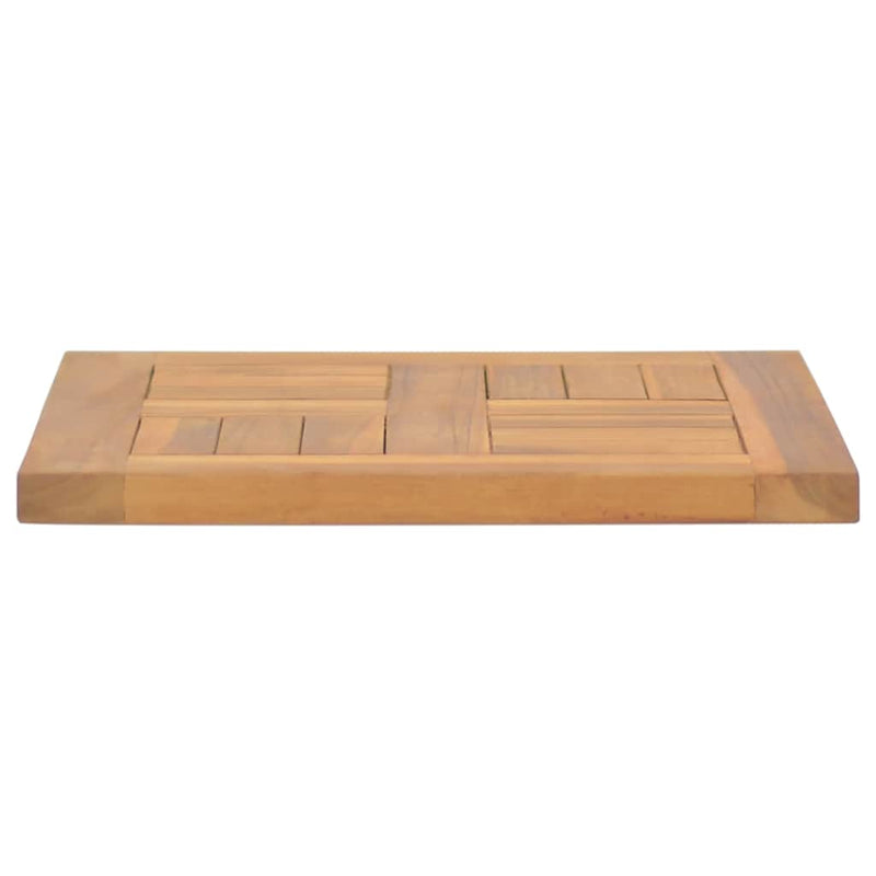 vidaXL négyzet alakú tömör tíkfa asztallap 40 x 40 x 2,5 cm