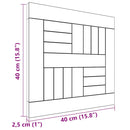 vidaXL négyzet alakú tömör tíkfa asztallap 40 x 40 x 2,5 cm