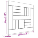 vidaXL négyzet alakú tömör tíkfa asztallap 40 x 40 x 2,5 cm