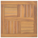 vidaXL négyzet alakú tömör tíkfa asztallap 50 x 50 x 2,5 cm