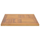 vidaXL négyzet alakú tömör tíkfa asztallap 50 x 50 x 2,5 cm