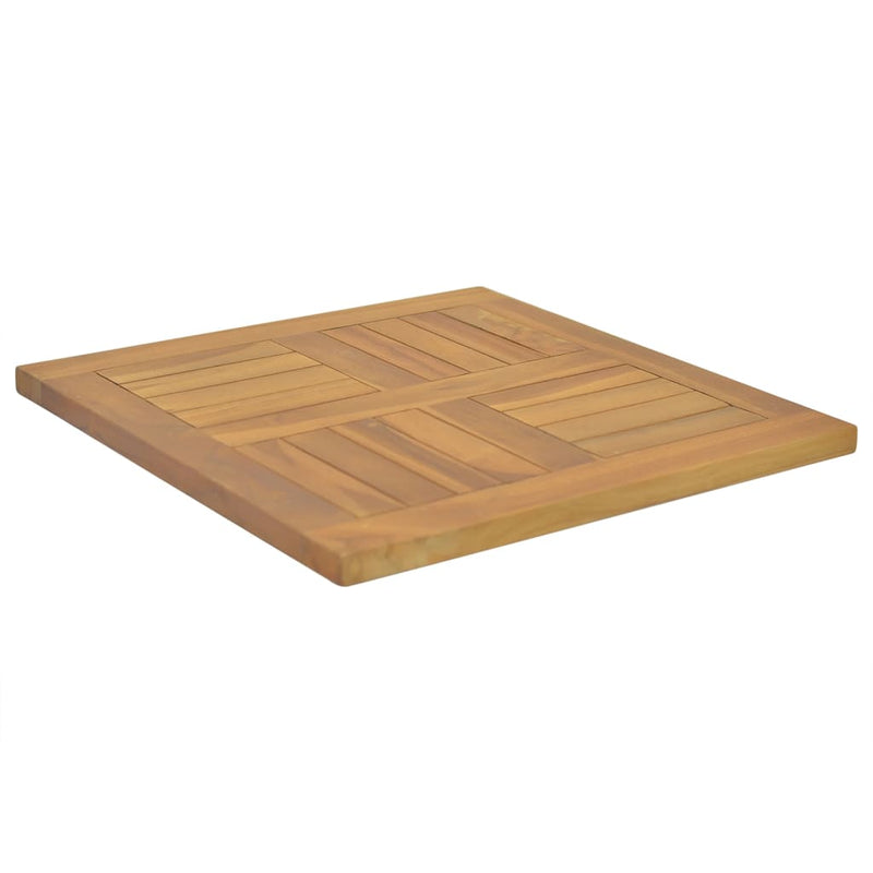 vidaXL négyzet alakú tömör tíkfa asztallap 50 x 50 x 2,5 cm
