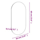 vidaXL üvegtükör 60 x 30 cm