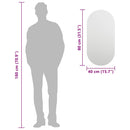 vidaXL üvegtükör 80 x 40 cm