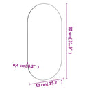 vidaXL üvegtükör 100 x 50 cm