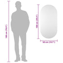 vidaXL üvegtükör 100 x 50 cm