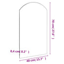 vidaXL üvegtükör 70 x 40 cm
