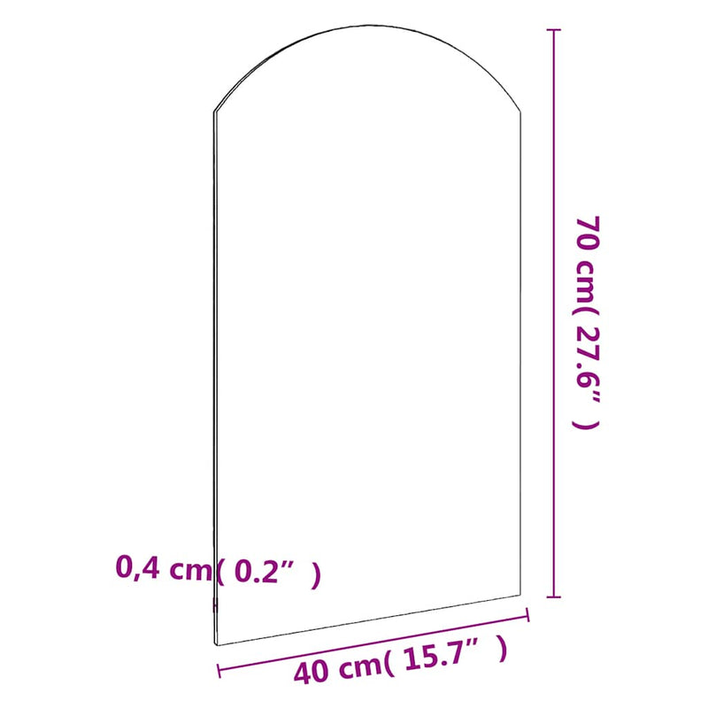 vidaXL üvegtükör 70 x 40 cm
