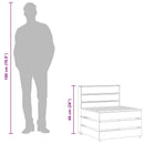 vidaXL impregnált fenyőfa kerti középső raklapkanapé