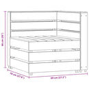 vidaXL impregnált fenyőfa kerti raklap sarokkanapé