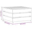 vidaXL 2 db impregnált fenyőfa kerti raklapasztal