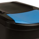 vidaXL 4 db antracitszürke rakásolható szemeteskuka 100 L