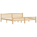 vidaXL tömör fenyőfa ágykeret matrac nélkül 200 x 200 cm