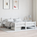 vidaXL fehér tömör fenyőfa ágy matrac nélkül 120 x 200 cm