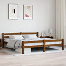 vidaXL mézbarna tömör fenyőfa ágykeret matrac nélkül 180 x 200 cm