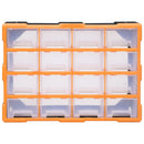 vidaXL többfiókos tároló 16 közepes méretű fiókkal 52 x 16 x 37 cm