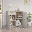 vidaXL betonszürke szerelt fa tálalószekrény 80 x 36 x 75 cm