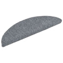vidaXL 10db világosszürke lyukasztott öntapadó lépcsőszőnyeg 56x17x3cm