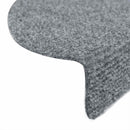 vidaXL 10db világosszürke lyukasztott öntapadó lépcsőszőnyeg 56x17x3cm