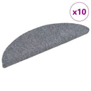 vidaXL 10db világosszürke lyukasztott öntapadó lépcsőszőnyeg 56x17x3cm