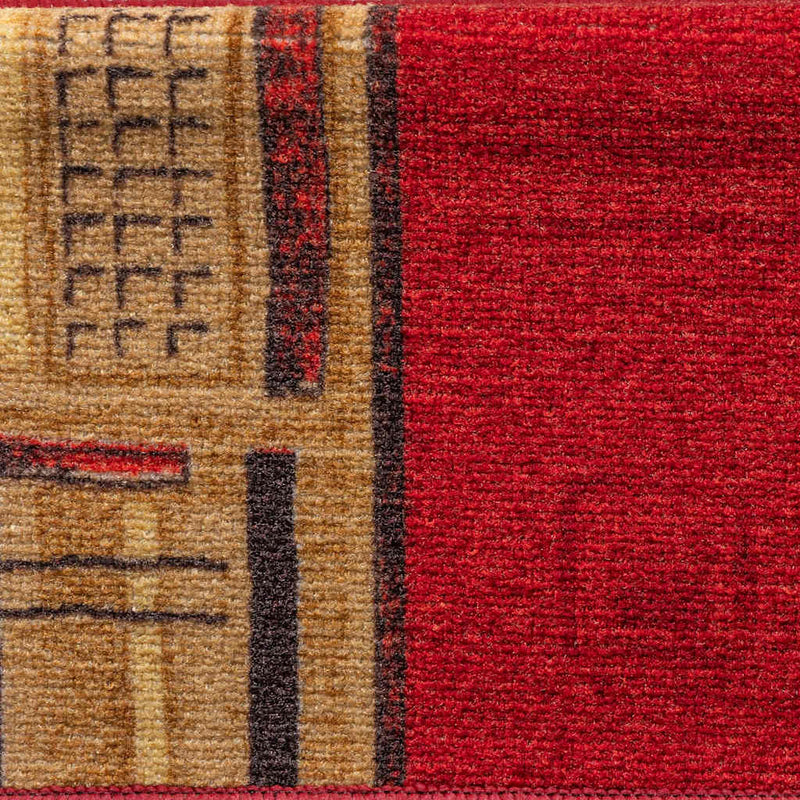 vidaXL 5 db piros öntapadó lépcsőszőnyeg 65x21x4 cm