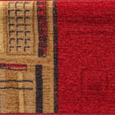 vidaXL 10 db piros öntapadó lépcsőszőnyeg 65x21x4 cm