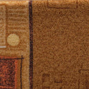 vidaXL 10 db bézs öntapadó lépcsőszőnyeg 65x21x4 cm