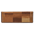 vidaXL 10 db barna öntapadó lépcsőszőnyeg 65x21x4 cm