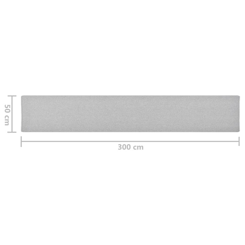 vidaXL világosszürke futószőnyeg 50 x 300 cm
