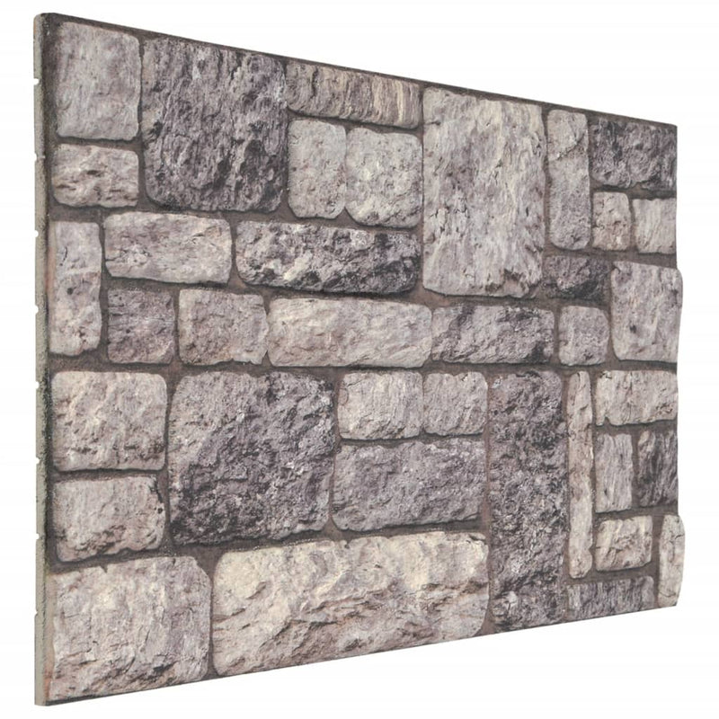 vidaXL 10 db EPS 3D fali panel világosszürke tégla dizájnnal