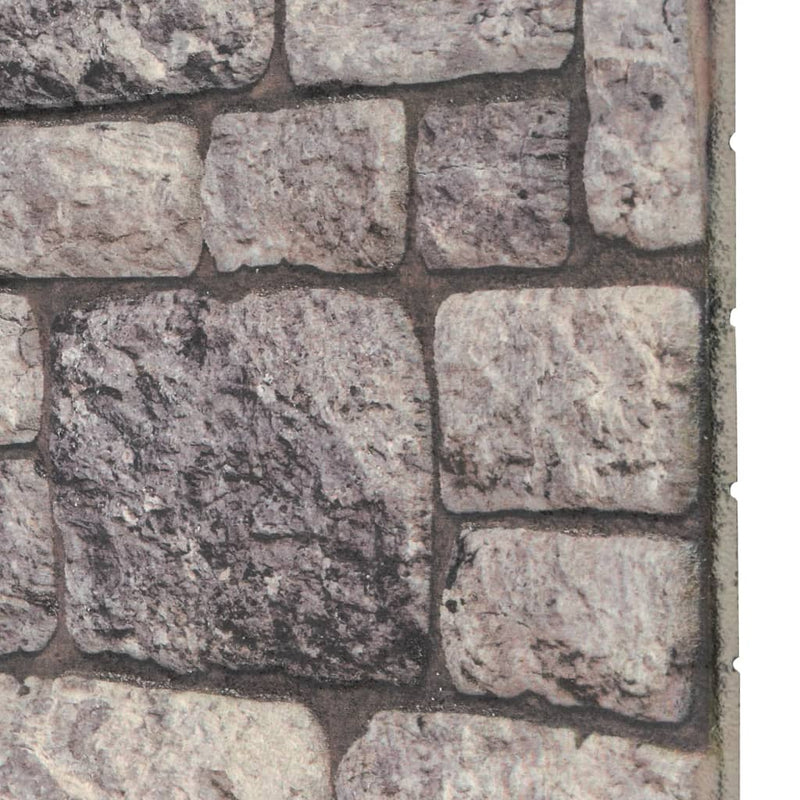 vidaXL 10 db EPS 3D fali panel világosszürke tégla dizájnnal