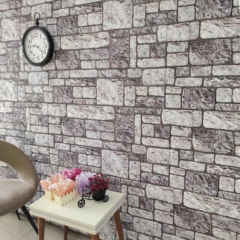 vidaXL 10 db EPS 3D fali panel világosszürke tégla dizájnnal