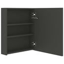 vidaXL antracitszürke LED-es tükrös fürdőszobaszekrény 50 x 14 x 60 cm