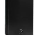 vidaXL fényes fekete LED-es tükrös fürdőszobaszekrény 50 x 13 x 70 cm