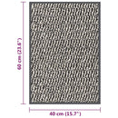 vidaXL világosbarna tűzött lábtörlő 40 x 60 cm