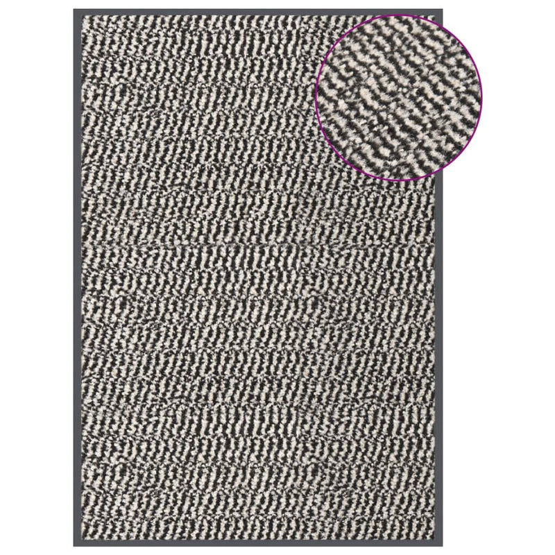 vidaXL világosbarna tűzött lábtörlő 60 x 90 cm
