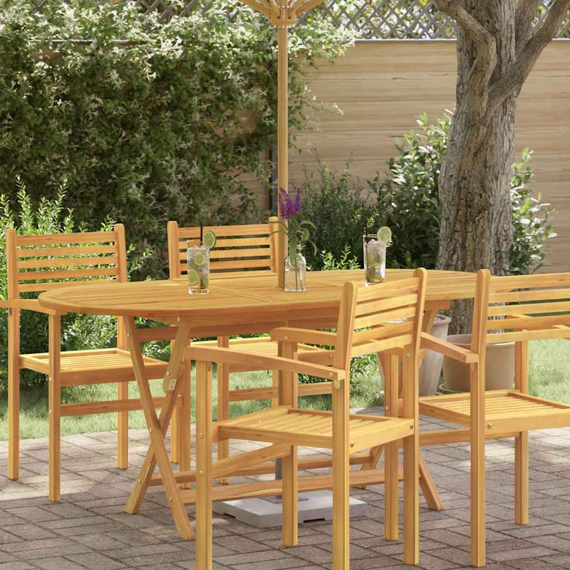 vidaXL tömör eukaliptuszfa összecsukható kerti asztal 160 x 85 x 75 cm