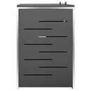 vidaXL acéltároló két gurítható szemeteskukához 138 x 77,5 x 112,5 cm