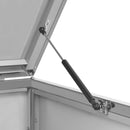 vidaXL acél tároló gurítható szemeteskukához 69 x 77,5 x 112,5 cm